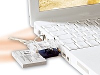 revolt Universal-USB-Ladegerät für Handy- & Foto-Akkus "Akku-Gator" revolt