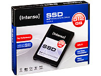 Intenso TOP SSD-Festplatte mit 512 GB, 2,5", bis 520 MB/s, SATA III Intenso SSD Festplatten