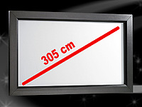 SceneLights 16:9-Rahmenleinwand (305cm) für Beamer/Projektoren (refurbished) SceneLights 