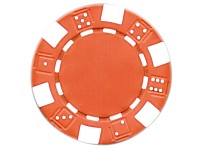 Grand Straight Royale 25 Spiel-Chips, rot-weiß im Dice-Design, 11,5g Grand Straight Royale