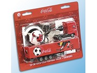 Coca-Cola-Truck "Fußball" 20 cm mit Ohr-Radio Coca-Cola-LKWs