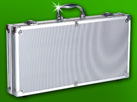 Grand Straight Royale Alu-Poker-Koffer mit 300 11,5-g Chips,2 Sets Karten,5 Würfel Grand Straight Royale