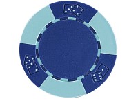 Grand Straight Royale 25 Deluxe-Chips 11,5 g Dice Design dunkelblau/hellblau Grand Straight Royale Poker-Chips
