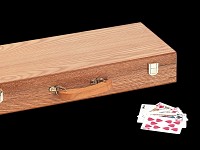 Grand Straight Royale Eichenholz-Chipkoffer mit 500 Spiel-Chips 11,5 g im Stripes-Design Grand Straight Royale