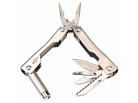PEARL Mini Tool 8 in 1 - mit HIGH-POWER LED-Lampe PEARL Multitool-Taschenmesser
