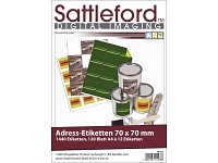Sattleford 1440 Etiketten quadratisch 70x70 mm für Laser/Inkjet Sattleford 