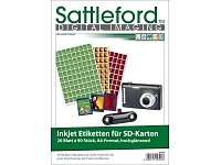 Sattleford 1800 Inkjet-Etiketten für SD-Karten glossy Fotoqualität Sattleford
