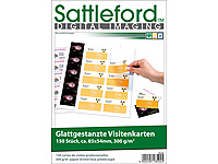 Sattleford 150 Business-Visitenkarten, matt, glatte Kanten, 300g/m² Sattleford 
