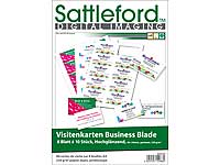 Sattleford 80 Visitenkarten Glossy Inkjet 230 g/m² Sattleford Vorgestanzte Visitenkarten