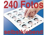 Sattleford 240 Bewerbungsfoto-Etiketten hochglänzend 45x55 mm Sattleford Drucker-Etiketten