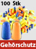 newgen medicals Gehörschutz-Ohrstöpsel, 100 Stück in 4 Farben, Dämmwert 33 dB newgen medicals Ohrstöpsel