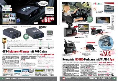 NavGear Dashcamera: 4K-UHD-Dashcam mit GPS, Nachtsicht, WDR, WLAN & App,  Sony-Sensor, 140° (Dashkam)