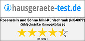 Rosenstein & Söhne Kleinkühlschrank: Mini-Kühlschrank mit  Warmhalte-Funktion, Edelstahlfront, 12/230 V, 4 l (Tischkühlschrank)